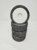 PNEUS SCRATCH GOMME 9/22 MONTÉS SUR JANTES BLANCHES (4) - 5% D'USURES 6-MIK