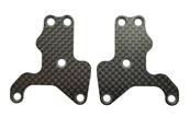 Plaques de renfort carbone 1.2mm de triangles avants RC8B3.2 /2E TEAM-ASSOCIATED