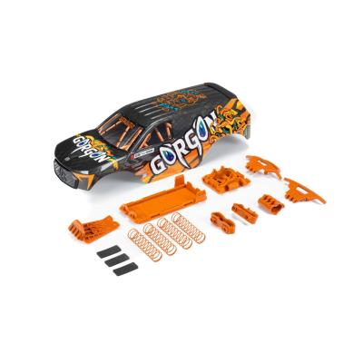 Set pièces et Carrosserie peinte pour GORGON coloris Orange ARRMA