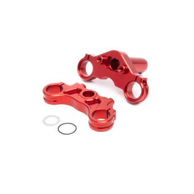 Set de collier de fourche avt. en Aluminium ROUGE - PROMOTO MX LOSI