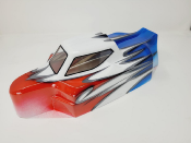 CARROSSERIE S15 ROUGE/BLANC/BLEU PEINTE POUR TEKNO EB48 2.0 J-CONCEPTS