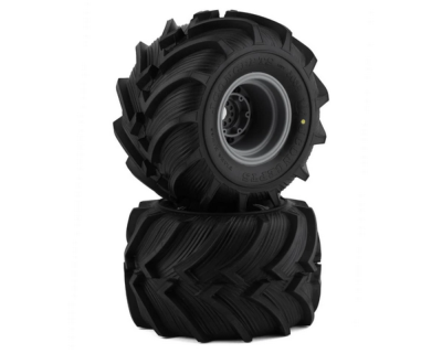 Pneus Fling Kings - Monté/collé - gomme jaune (E-Revo 2.0 / Kraton) J-CONCEPTS
