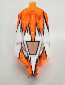 CARROSSERIE EB48 2.x BLANC/ORANGE FLUO PEINTE POUR EB48 2.0 - 2.1 - 2.2 TEKNO-RC
