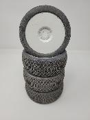 PNEUS BLACKHOLE GOMME SUPERSOFT MONTÉS SUR JANTES BLANCHES (4) - 5% D'USURES MATRIX TYRES