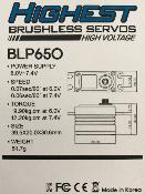 Servo BLP650 Low Profil digital HIGHEST