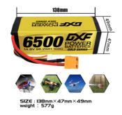 Lipo batterie 4S 15.2V 6500mAh 100C XT90 DXF-POWER