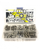 Set de vis Inox M4 tête bombée - 200pcs MOB