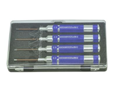 Set de 4 outils 1.5, 2.0, 2.5, 3.0 x45mm ARROWMAX