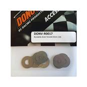 Rondelles acier 5x12x0.3mm (10) DONUTS RACING