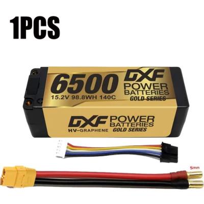 Lipo Battery 4S 15.2V 6500MAH 140C GoldSeries LCG 5MM Graphene avec cordon XT90