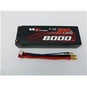 Accu Lipo 8000 100c 2S 7.4V (prise PK 4mm) 2S2P WS-LINE