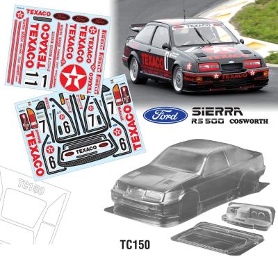 1/10 Ford Sierra RS500 TEXACO 190mm (non peinte) TEAM C