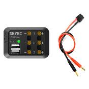 Power distributor avec prise BANANE ( Max 10A + USB 5V 2.1A) SKY-RC