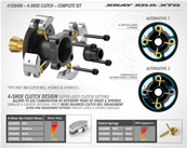 Embrayage complet 4 points X-RAY