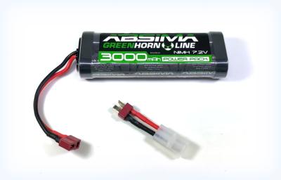 Accu Nimh 3000 mAh 7.2V DEANS + adaptateur ABSIMA