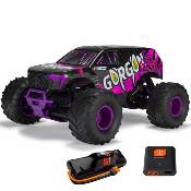GORGON 4X2 MEGA 550 Brushed Monster Truck RTR avec batterie et chargeur, PURPLE - ARRMA