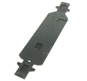 Châssis aluminium 4mm anodisé noir MT48 2.0 TEKNO-RC