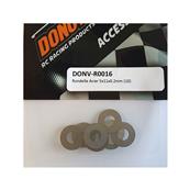 Rondelles acier 5x11x0.2mm (10) DONUTS RACING