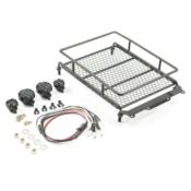 Galerie Aluminium Noir et Rack 4 leds FASTRAX