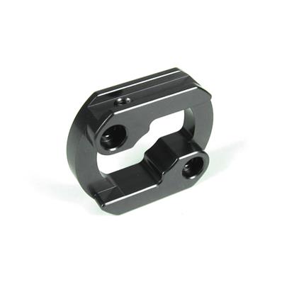 Motor mount insert (aluminum, gun metal anodized, lightened) TEKNO-RC