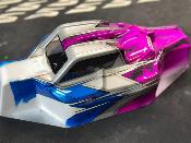CARROSSERIE P2 BLEU/SILVER/VIOLET METAL PEINTE POUR NB48 2.0 - 2.1 - 2.2 J-CONCEPTS
