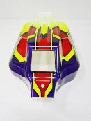 CARROSSERIE ST4-FALCON PEINTE VIOLET/ROUGE/JAUNE POUR S35-4 BHRUSLESS SWORKZ