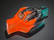Carrosserie "JC P2" Orange Fluo/Gun Métal/Turquoise pour TEKNO NB/EB48 WS-LINE