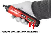 Torq Master - Tournevis sans fil avec contrôle numérique du couple - Li-Ion 3,6 V CORALLY