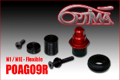 Support de carrosserie avant sur silent-bloc Rouge pour AGAMA N1 OPTIMA