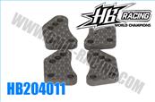 Plaques de fusées AR type 2 carbone HB RACING