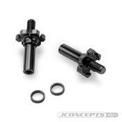 Axe de roue Avt. Titane (2pc) Noir pour RC10B7D JCONCEPTS