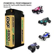 Lipo Batterie 2S 7.6V 4800mAh 140C Gold-NGP 5mm avec cordon DEAN DXF-POWER