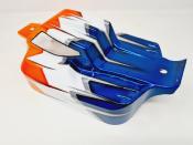 Carrosserie ST4-Falcon peinte Orange/Blanc/Bleu pour Sworkz S35-4 Bhrusless SWORKZ