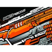 Planche de réglage 1/8 590x430mm V4.0 couleur : orange DONUTS RACING