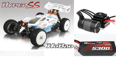 Hyper SS-E + Combo Robitronic 150A + Moteur au choix + Accu 4S WS Line 5300 50C HOBAO RACING