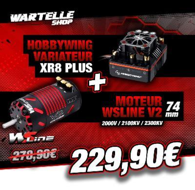 UK-Combo XR8 PLUS 150 Amp drive + 4274 V2 motor (KV of your choice) WS-LINE