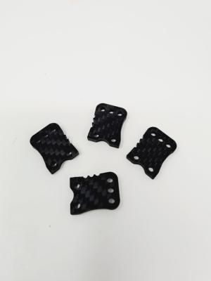 Rehausse de fusée arr carbone 3mm - "haute +3" pour MBX8R LR PROD