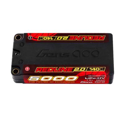 Lipo REDLINE 2.0 Shorty 2S HV 7.6V 140C 5000 mAh GENS ACE
