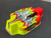 Carrosserie "MYSTRAL" Rouge Fluo/Gun Métal/Jaune Universel WS-LINE