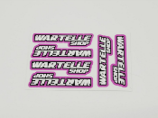 Sticker Wartelle Shop 75x45 (différentes couleurs) WS-LINE