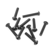 Vis têtes bombées M3x18mm noires (10) TEKNO-RC