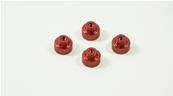 Aluminum Battery Holder Nut Red (4pcs) SWORKZ