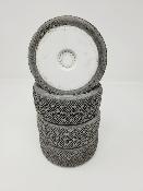 PNEUS DOUBLE BAR GOMME BLEU MONTÉS SUR JANTES BLANCHES (4) - 5% D'USURES JCONCEPTS