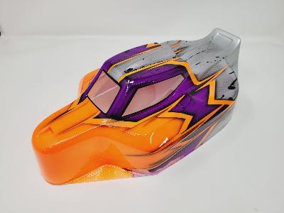 CARROSSERIE S15 ORANGE FLUO/VIOLET/SILVER PEINTE POUR MUGEN OU SWORKZ 2.0 J-CONCEPTS