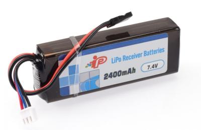 Accu de réception ou d'émission Lipo en long 2400 mAh 7.4v IP