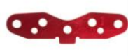 Plaque anti-cabrage 1° arrière rouge MP777 KYOSHO