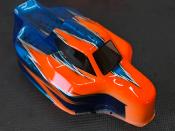 Carrosserie "JC S15" Orange Fluo/Bleu pour TEKNO EB/NB48 large WS-LINE