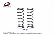 Ressorts d'amortisseurs arrières verts/rouges (12.8mm-13mm) 0.095kg/mm (2) PR RACING