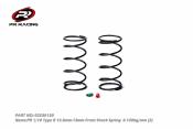 Ressorts d'amortisseurs avants rouges/verts (12.8-13mm) 0.120kg/mm (2) PR RACING