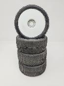 PNEUS BANGKOK V2 EVO GOMME CLAY MONTÉS SUR JANTES BLANCHES (4) - 5% D'USURES HOTRACE